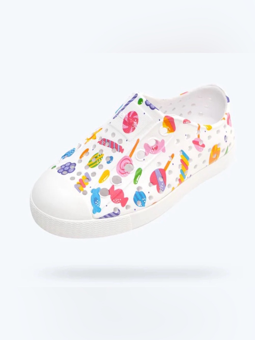 RARE NEW NATIVE SHOES Girl’s Jefferson Print Retro Candy White 
VARIOUS SIZES